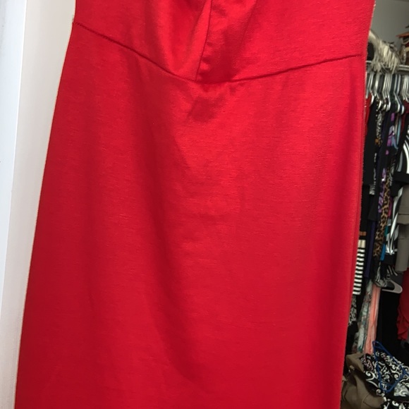 Fevour Red Dress with Peplum Bottom - Picture 12 of 13